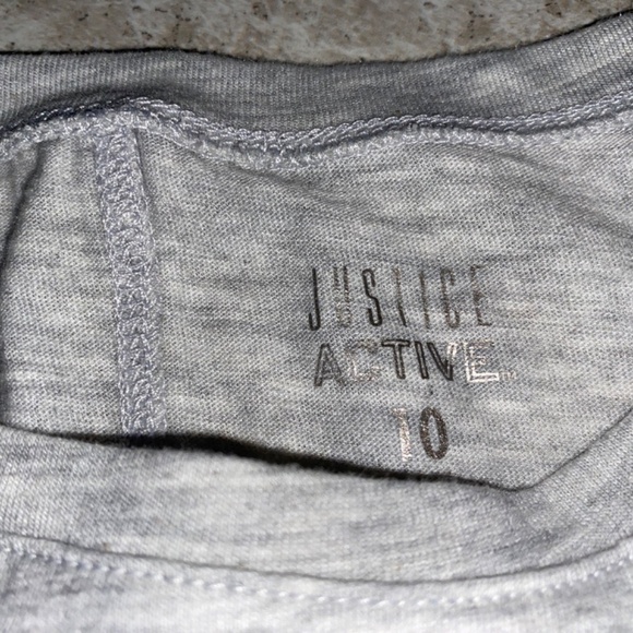 🎉Justice Long Sleeve Girl’s Tee Shirt with Swim Graphic Justice Active Size 10 - Picture 2 of 3